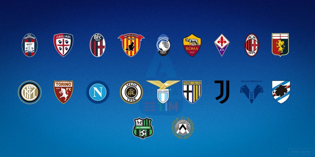 Serie A teams map