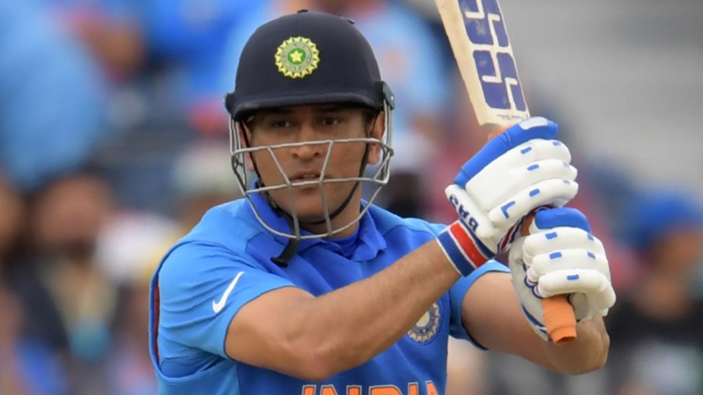 Indian cricket batsman MS Dhoni