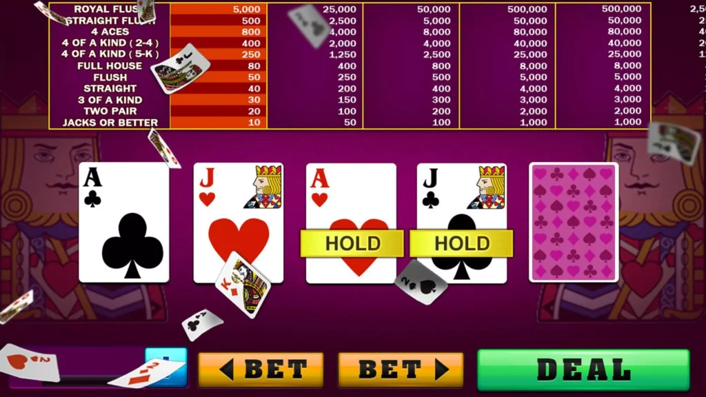 aces and faces video poker